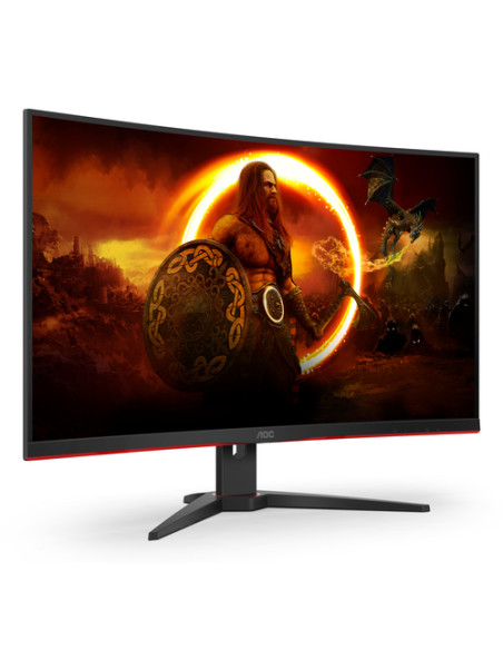AOC G2 C32G2ZE/BK Monitor PC 80 cm (31.5") 1920 x 1080 Pixel Full HD LED Nero, Rosso