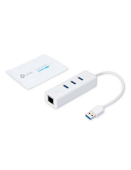 TP-Link UE330 replicatore di porte e docking station per laptop Cablato USB 3.2 Gen 1 (3.1 Gen 1) Type-A Bianco