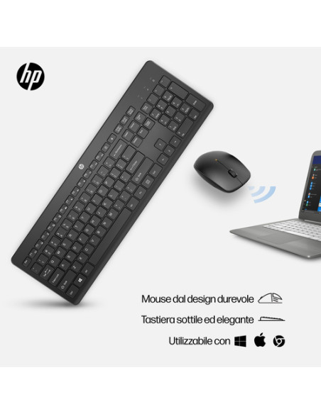 HP Combo tastiera e mouse wireless 230