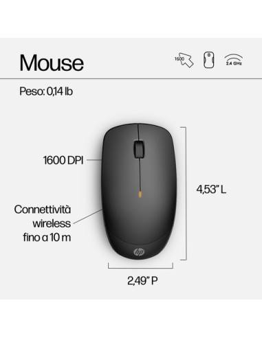 HP Combo tastiera e mouse wireless 230