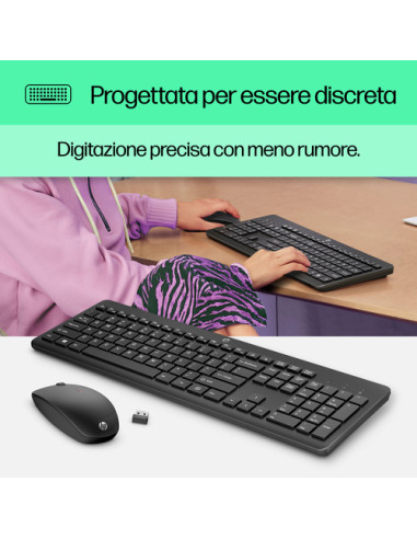 HP Combo tastiera e mouse wireless 230