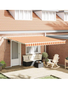 Tenda Retrattile Giallo e Arancione 400 × 300 cm