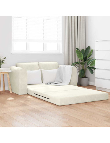 Divano letto 60cm Crema Velluto