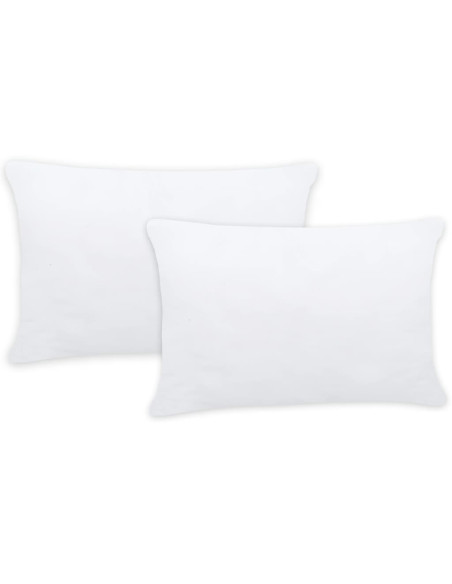Imbottitura per Cuscini 2 pz 60x40 cm Bianco