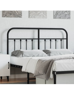 Testiera di Ricambio in Metallo Nero 140 cm