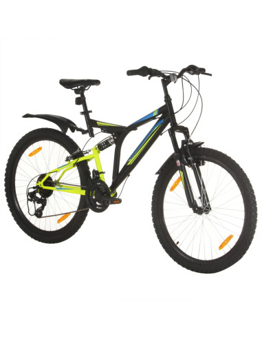 Mountain Bike 21 Speed 26" Ruote 49 cm Nero