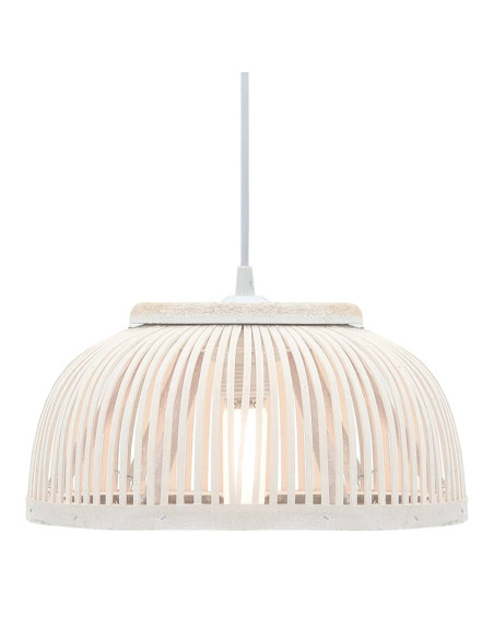 Lampadario Soffitto in Bambù 40 W 34x14,5 cm Semicerchio E27