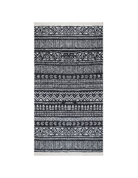 Tappeto Nero e Bianco 120x180 cm in Cotone