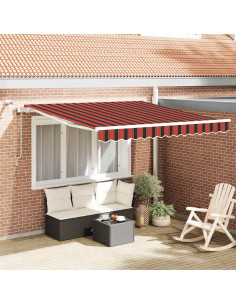 Tenda Retrattile Arancione e Marrone 300 x 250 cm