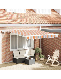 Tenda Retrattile Multicolore 350 x 250 cm Tessuto e acciaio