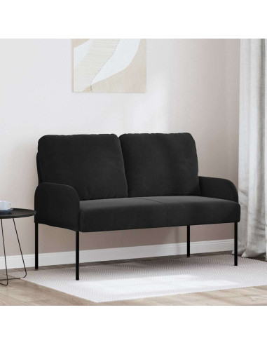 Divani con cuscino 110cm Nero Legno compensato