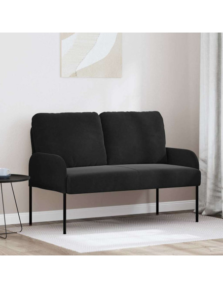 Divani con cuscino 110cm Nero Legno compensato