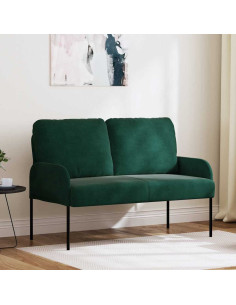 Divani con cuscino 110cm Verde Scuro Legno compensato