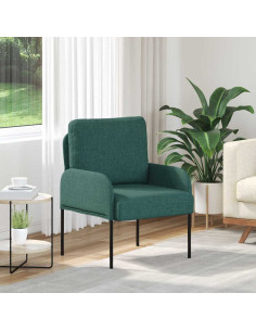 Divani con cuscino 55cm Verde Scuro Legno compensato