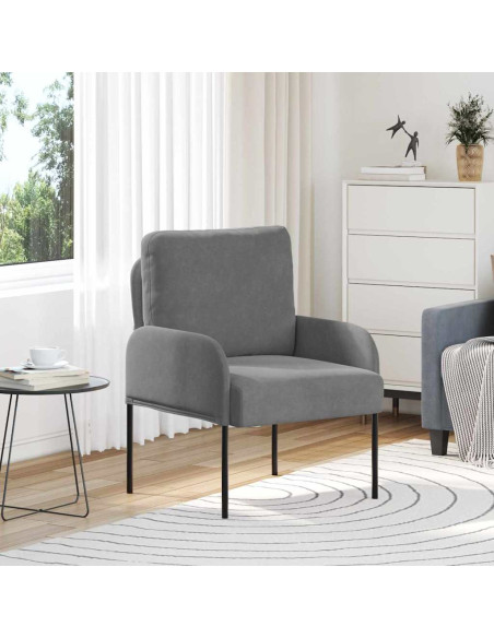 Divani con cuscino 55cm Grigio scuro Legno compensato