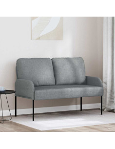 Divani con cuscino 110cm Grigio chiaro Legno compensato