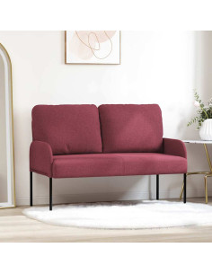 Divani con cuscino 110cm Rosso Vino Legno compensato
