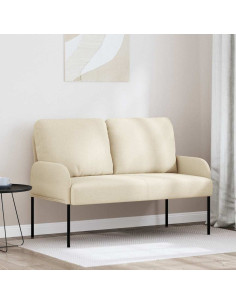 Divani con cuscino 110cm Crema Legno compensato