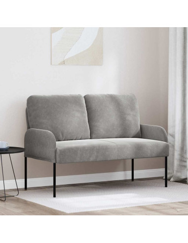 Divani con cuscino 110cm Grigio chiaro Legno compensato