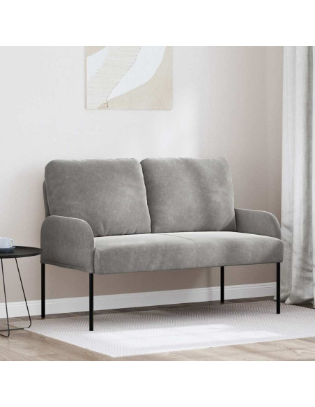 Divani con cuscino 110cm Grigio chiaro Legno compensato