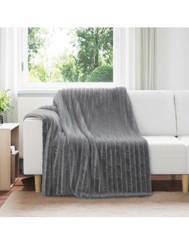 Coperta Grigio scuro 200 x 150 cm Panno