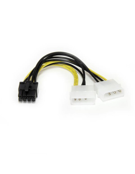 StarTech.com Adattatore cavo di alimentazione LP4 a scheda video PCI Express 8 pin da 15 cm