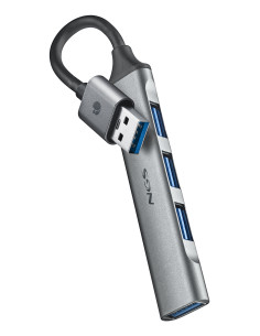 NGS IHUB4 MICRO USB 3.2 Gen 1 (3.1 Gen 1) Type-A 5000 Mbit/s Argento