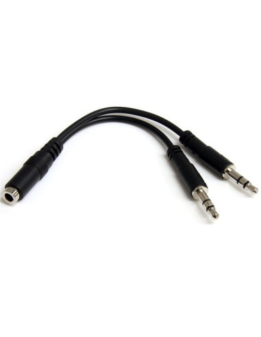 StarTech.com Adattatore splitter cuffie a 4 pin da 3,5 mm a 2x 3,5 mm a 3 pin - F/M