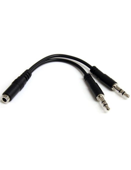 StarTech.com Adattatore splitter cuffie a 4 pin da 3,5 mm a 2x 3,5 mm a 3 pin - F/M