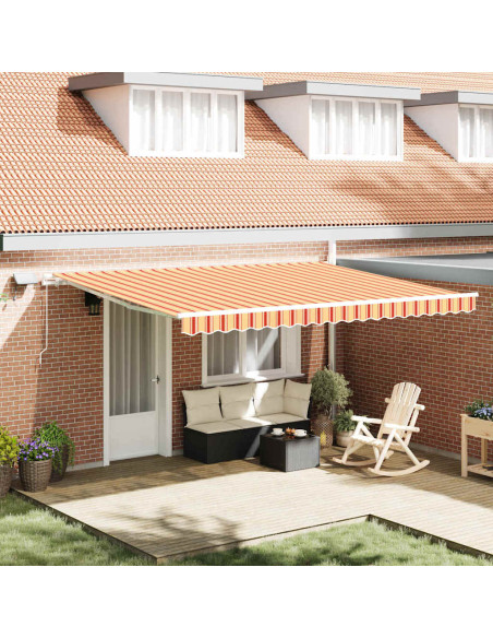 Tenda Retrattile Giallo e Arancione 450 × 350 cm