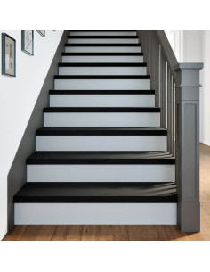 Gradini 8 pz Marrone Scuro 90x30x2 cm Legno Massello Rovere