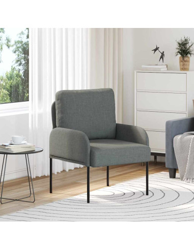 Divani con cuscino 55cm Grigio scuro Legno compensato