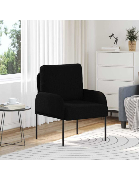 Divani con cuscino 55cm Nero Legno compensato