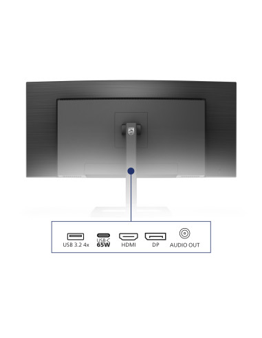 Philips E Line 346E2CUAE/00 Monitor PC 86,4 cm (34") 3440 x 1440 Pixel Wide Quad HD+ LCD Nero