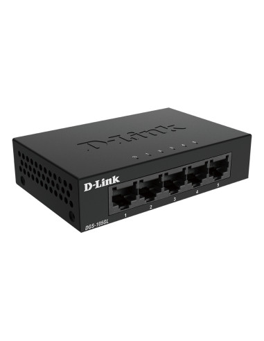 D-Link DGS-105GL/E switch di rete Non gestito Gigabit Ethernet (10/100/1000) Nero