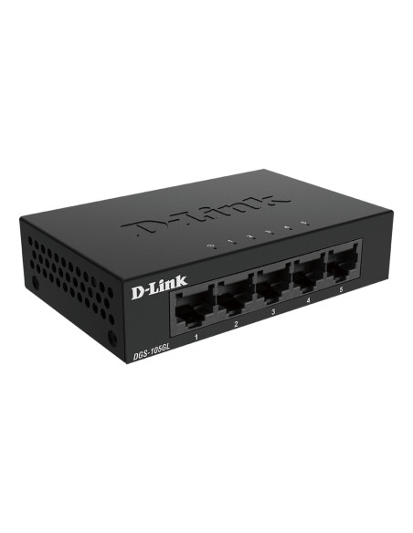 D-Link DGS-105GL/E switch di rete Non gestito Gigabit Ethernet (10/100/1000) Nero