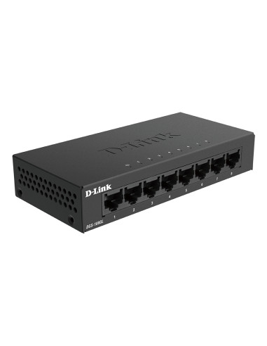 D-Link DGS-108GL Non gestito Gigabit Ethernet (10/100/1000) Nero