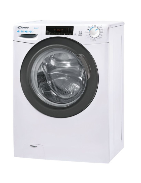 Candy Smart , Lavatrice Slim 7 KG, Classe D, 1200 giri, Bianco, Vapore, Wi-Fi, CSS4127TRE/1-11