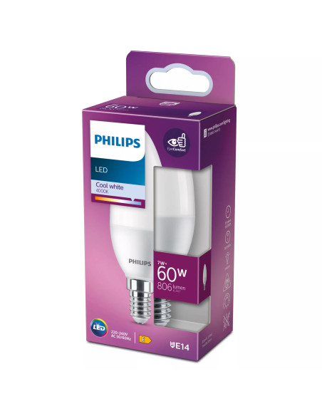 Philips Lampadina candela 60 W B38 E14