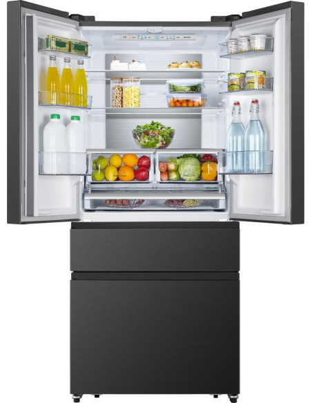 Hisense RF540N4SBF2 frigorifero side-by-side Libera installazione 533 L Nero