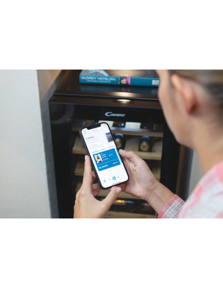 Candy DiVino CWCEL 210/N Cantinetta vino con compressore Libera installazione Nero 21 bottiglia/bottiglie