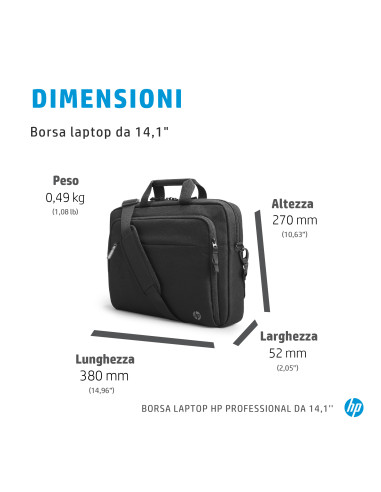HP Borsa per laptop Professional da 14,1''