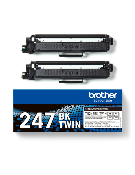 Brother TN-247BKTWIN cartuccia toner 2 pz Originale Nero
