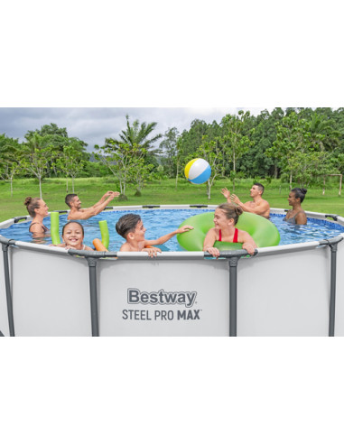 Bestway Steel Pro 5618W piscina fuori terra Piscina con bordi Piscina rotonda Bianco