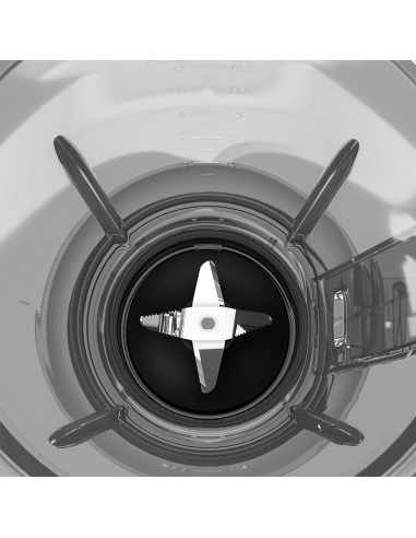 Beko TBN 81808 BX: Frullatore da Tavolo Sirius Line, 800 Watt, 1.75 L, Brocca in Vetro, Nero e Inox