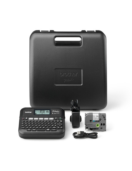 Brother PT-D460BTVP stampante per etichette (CD) Trasferimento termico 180 x 180 DPI 30 mm/s Con cavo e senza cavo TZe Bluetooth