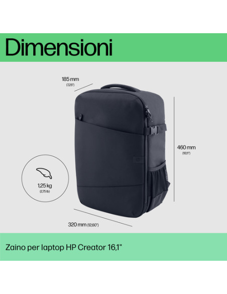HP Zaino per laptop Creator da 16,1"