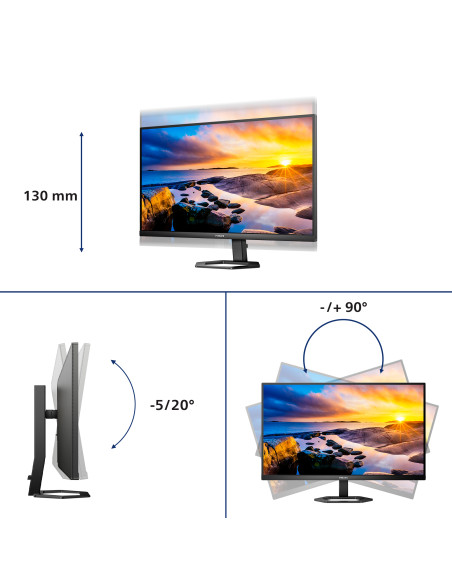 Philips Serie 5000 27E1N5500LA/00 Monitor PC 68,6 cm (27") 2560 x 1440 Pixel Quad HD LCD Nero