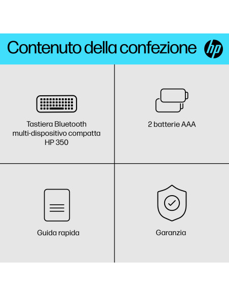 HP Tastiera Bluetooth multi-dispositivo compatta 350