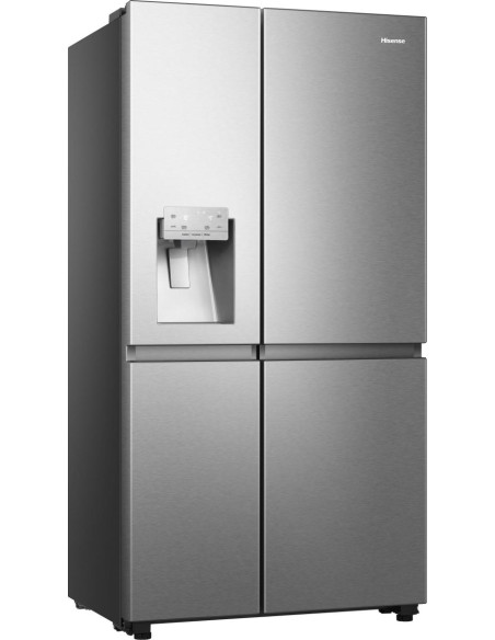 Hisense frigorifero Side By Side RS818N4TIE libera installazione 632L Classe E Dispenser acqua e ghiaccio WiFi